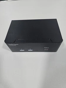 StarTech C4E1E7ZG47 2-Port Dual Display Port USB KVM Switch w/ Audio & USB Hub - Picture 1 of 4