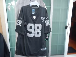 Maxx Crosby #98 LV Raiders MEN'S Nike BLACK Jersey MEDIUM - Picture 1 of 3