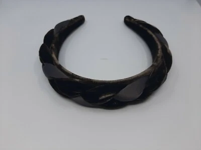 Auténtica diadema de peinado largo ALEXANDRE DE PARIS en terciopelo-satén Foto 1 de 2