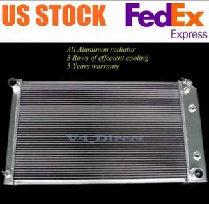 1967-1981 Pontiac Bonneville 3 Row Core  Cooling Aluminum Radiator - Picture 1 of 8