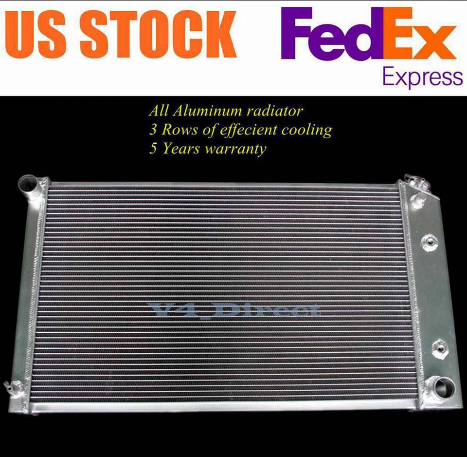 1967-1981 Pontiac Bonneville 3 Row Core  Cooling Aluminum Radiator - Image 1 of 4