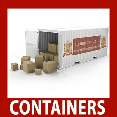 CARD KIT SHIPPING CONTAINERS SCOTLAND U.K Collection Card Kits Model Shipping Containers x 12 inc Free HO Scale