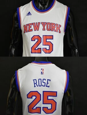 Camiseta de basquete Adidas New York Knicks NBA Derrick ROSA TAMANHO XS masculina - Imagem 1 de 4