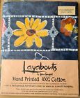 Vintage Hand Printed Floral Bedspread / Furniture Cover  200x280cm
