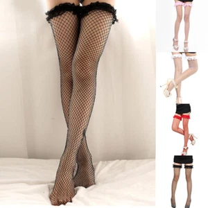 Netzsocken Für Damen Kniehohe Spitzenstrümpfe Overknee-Strümpfe❀/ ≌ - Bild 1 von 16