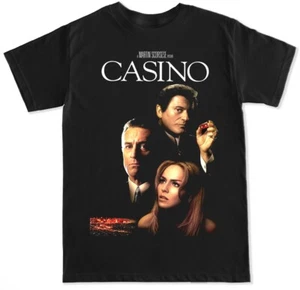 CAMISETA CASINO CLÁSICO PELÍCULA LAS VEGAS PESCI NIRO ACE AÑOS 90 RETRO MOB PARA HOMBRE - Imagen 1 de 3