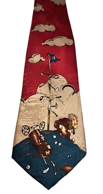 Gravata masculina novidade golfe It's Only a Game 58" Gary Patterson Malibu CA - Imagem 1 de 4