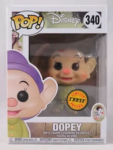 Disney Funko Pop - Dopey (Chase) - Snow White - No. 340 - Free Protector - Picture 1 of 12