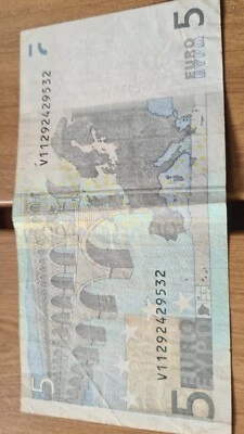 Banconota rara da 5 euro anno 2003 JEAN-CLAUDE TRICHET - 292429 Foto 1 de 2