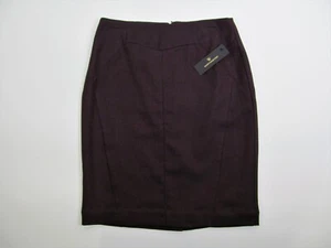 Worthington Skirt Womens Size 4 Bold Burgundy Pencil Career Lined New NWT - Picture 1 of 4