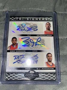 2008-09 Topps Co-Signers Tri Signatures Derrick Rose, Agustin, Gordon RC  28/36 - Picture 1 of 6