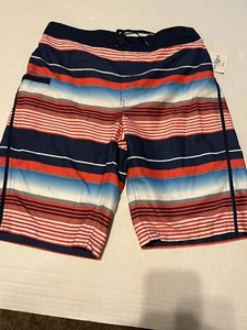 Arizona  Boys Youth Size Large 14/16 Husky Swim Trunks Shorts Lined Stripes K13 - Picture 1 of 5