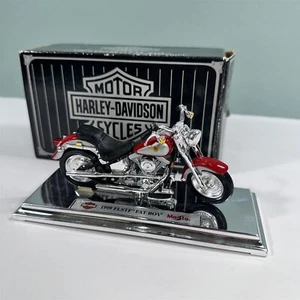 Vintage 1999 Harley-Davidson Maßstab 1:18 FLSTF Fat Boy Die-Cast Replica Motorrad - Bild 1 von 13