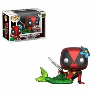 Funko Pop! - Marvel #321 Mermaid Deadpool Metallic Special Edition 9cm - Imagen 1 de 1