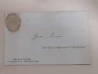 1880 Jem Mace Boxer Retired World Champion Original Small Photo On Business Card