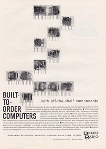 1961 Delco Radio Computers Print Ad Built to Order Transistorized Modules - Picture 1 of 6
