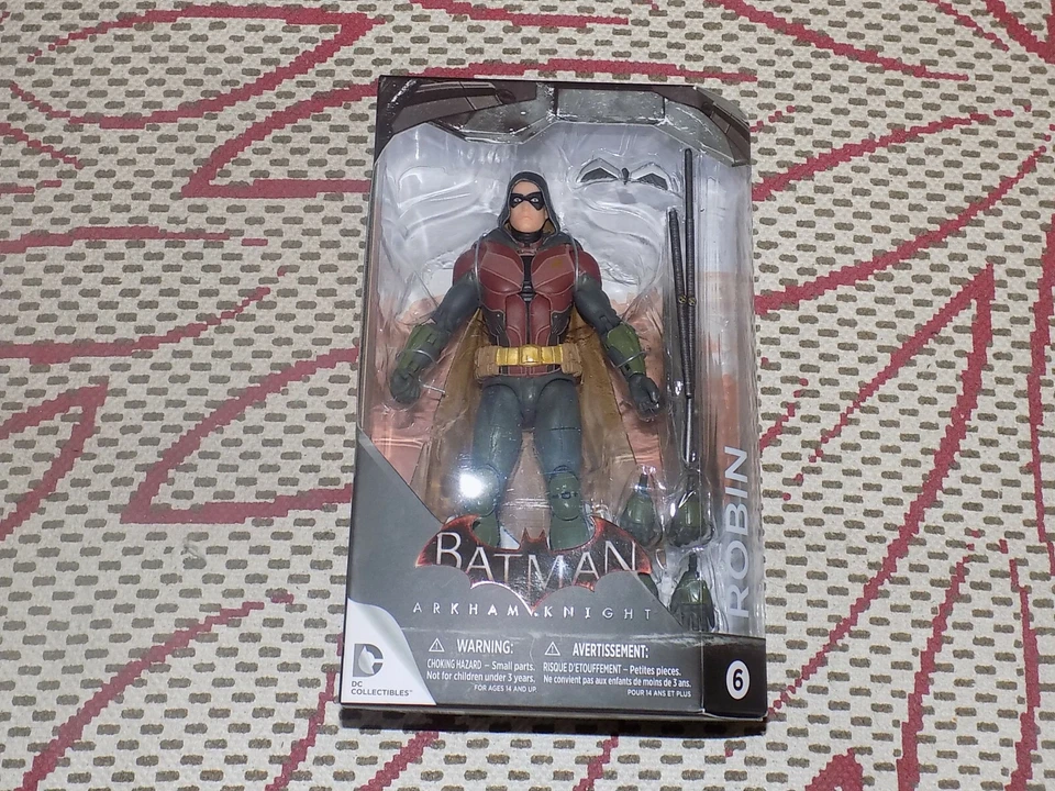 ROBIN, BATMAN ARKHAM KNIGHT FIGURE, SERIES 2 #6, NEAR MINT Foto 1 de 2