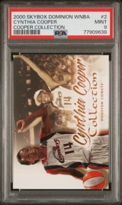 2000 SKYBOX DOMINION WNBA #2 CYNTHIA COOPER COLLECTION PSA 9 Houston Comets - Image 1 of 2