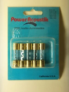 5er-PACK HIFI AUDIO SICHERUNGEN 5AG 40A POWER ACOUSTIK ZUBEHÖR HERGESTELLT IN KALIFORNIEN - Bild 1 von 2