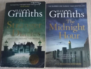 2 Crime books by Elly Griffiths : The Midnight Hour  & The Stranger Diaries VGC - Bild 1 von 6