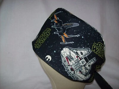 Men/Women Surgical Scrub Cap Lined SW Ships Very Cool 100% Cotton - Image 1 of 3