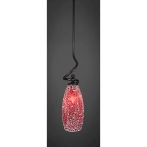 Toltec Capri Stem Mini Pendant, Granite, 5.5" Red Fusion - 901-DG-5066 - Picture 1 of 1