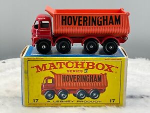 1960'sMokoMatchbox#17D Hoveringham Tipper N,Mint ,Boxed all orig,N.O.S
