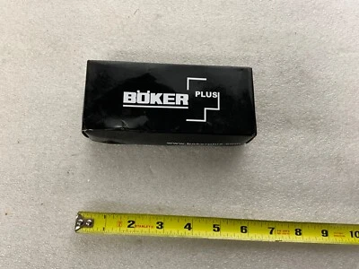 Boker Plus Titanium Black lâmina fina fixa desenho cruzado, novo - Imagem 1 de 4