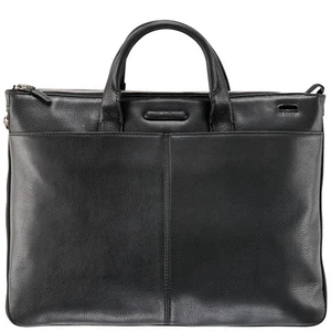 Piquadro Modus Brown small expandable organized portfolio briefcase CA1618MO/TM2 - Picture 1 of 6