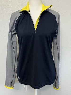 LLR Lauren Ralph Lauren Womens Small Athletic Jacket Navy Blue And Yellow - Image 1 of 4