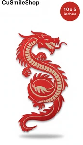 Großer Drache XL XXL bestickt Bügelbild Patches 10 Zoll legendär Biker Style - Bild 1 von 18