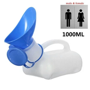 Botella de orina portátil unisex hombre mujer urinario camping viaje coche inodoro - Imagen 1 de 8