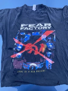 Camisa De Colección Fear Factory Rara 1993 Band Tour Wild Oats Talla Mediana - Imagen 1 de 8