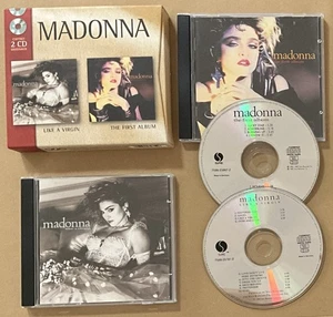 Madonna Like A Virgin + 1st Album 2x Cd Box Set Ultra Rare French Import 2000. - Picture 1 of 14