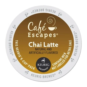 Café Escapes Chai Latte K-Cups 24/Box 6805 - Picture 1 of 7
