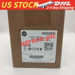 Allen-Bradley 22A-D8P7N104 PowerFlex 4 3.7 kW 5 Hp AC Drive New Sealed Free Ship - Picture 1 of 5