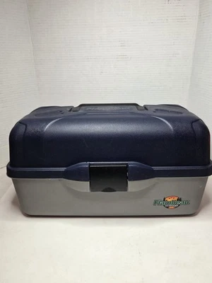 Flambeau Tres Bandejas Exterior Clásico Caja de Aparejos Azul Foto 1 de 4