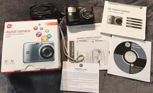 GE Digital Camera 10.1MP 3x Optical Zoom Model C1033 Black - Complete in Box - Picture 1 of 12