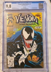 Venom Lethal Protector #1 Marvel Comics 1993 Gold Edition CGC 9.8 - Foto 1 di 3
