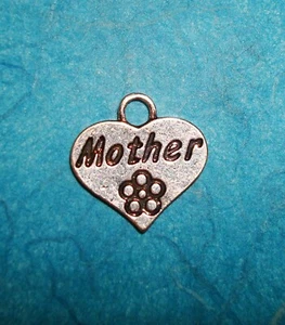 Pendant MOTHER Charm Heart Charm I Love Mom Charm Mother's Day Charm - Picture 1 of 1