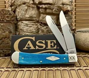 Case XX USA 2024 Smooth Caribbean Bone Diamond XX 1/500 Stainless Trapper Knife - Picture 1 of 4