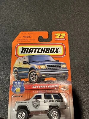 MATCHBOX - #22 БЕЛЫЙ И СИНИЙ - ПОЛИЦИЯ CHEVY BLAZER ГРУЗОВИК - Изображение 1 из 3