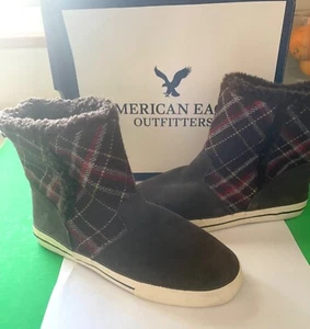 American Eagle Outfitters plaid Lined Boots Women's SZ 7 NEW!! Women’s Boots - Picture 1 of 4