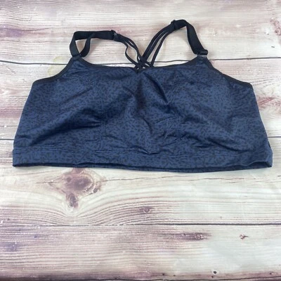 Sutiã esportivo Lane Bryant Livi Active baixo impacto sem fio tamanho 22/24 azul - Imagem 1 de 4