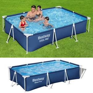 Above Ground Swimming Pool Set Bestway Power Steel Swim Paddling Pool - 3300L - Picture 1 of 9