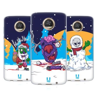 HEAD CASE DESIGNS CHRISTMAS ZOMBIES SOFT GEL CASE FOR MOTOROLA PHONES - Image 1 of 4