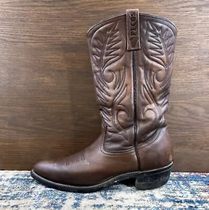 Vtg Red Wing 9801-1 Pecos Brown Leather Western Cowboy Boots Mens 10B, USA Made - Picture 1 of 12