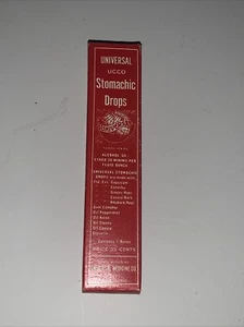 Scatola pubblicitaria vintage vuota gocce di stomaco di medicina universale! - Foto 1 di 3
