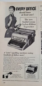 1955 Vintage Smith Corona Carbon Farbband Schreibmaschine Sekretär Anzeige - Bild 1 von 1