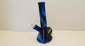 EYCE WINTER SILICONE MINI BEAKER WATER PIPE, BUILT IN STASH JAR & MINI TOOL, NNB - Picture 1 of 5